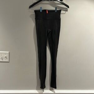 SPANX faux leather black leggings